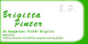 brigitta pinter business card